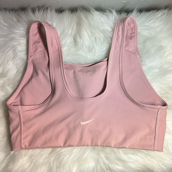 Nike Dri-FIT Logo Scoop-Back Medium-Impact Sports Bra Size Large - Picture 4 of 5